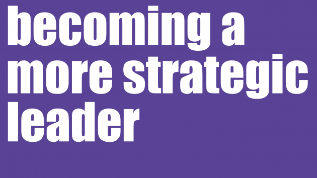 Becoming a More Strategic Leader | Leadership Development Sydney